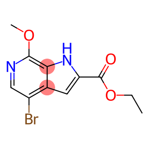 4-Bromo-7-methoxy-1H-pyrrolo[2,3-c]pyridine-2-carboxylic acid ethyl ester