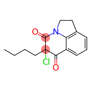 4H-Pyrrolo[3,2,1-ij]quinoline-4,6(5H)-dione,  5-butyl-5-chloro-1,2-dihydro-