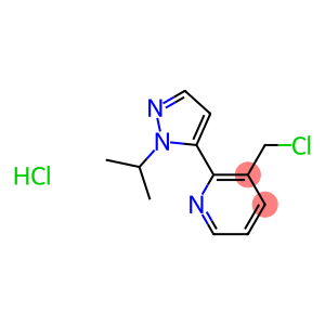 3-(chloromethyl)-2-(1-isopropyl-1H-pyrazol-5-yl)pyridine hydrochloride