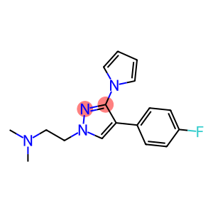 2-(4-(4-fluorophenyl)-3-(1H-pyrrol-1-yl)-1H-pyrazol-1-yl)-N,N-dimethylethanamine