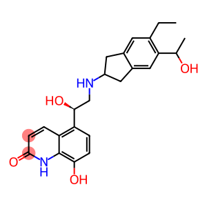 2(1H)-Quinolinone, 5-[(1R)-2-[[5-ethyl-2,3-dihydro-6-(1-hydroxyethyl)-1H-inden-2-yl]amino]-1-hydroxyethyl]-8-hydroxy-