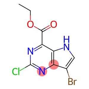 ethyl 7-bromo-2-chloro-5H-pyrrolo[3,2-d]pyrimidine-4-carboxylate