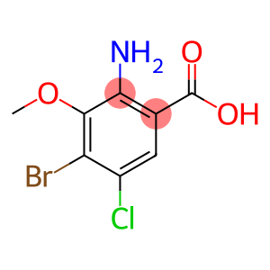 Benzoic acid, 2-amino-4-bromo-5-chloro-3-methoxy-