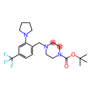 1-Piperazinecarboxylic acid, 4-[[2-(1-pyrrolidinyl)-4-(trifluoromethyl)phenyl]methyl]-, 1,1-dimethylethyl ester
