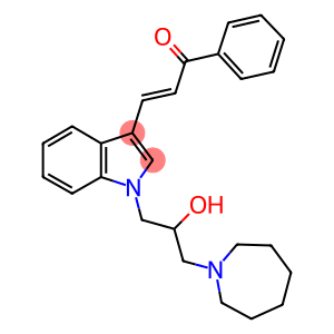 3-{1-[3-(1-azepanyl)-2-hydroxypropyl]-1H-indol-3-yl}-1-phenyl-2-propen-1-one