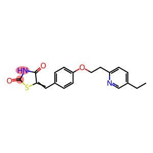 5-[[4-[2-(5-乙基-2-吡啶基)-乙氧基]苯基]亚甲基]-2,4-噻唑烷二酮