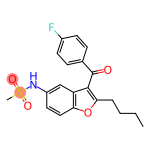 Methanesulfonamide, N-[2-butyl-3-(4-fluorobenzoyl)-5-benzofuranyl]-