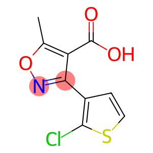 4-Isoxazolecarboxylic acid, 3-(2-chloro-3-thienyl)-5-methyl-