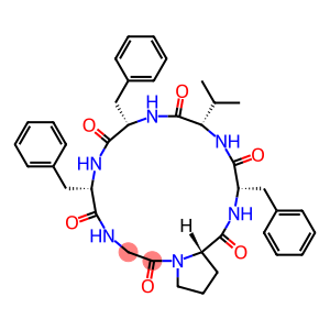 cyclo(glycyl-prolyl-phenylalanyl-valyl-phenylalanyl-phenylalanyl)