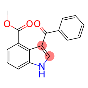 甲基 3-苯甲酰-1H-吲哚-4-甲酸基酯