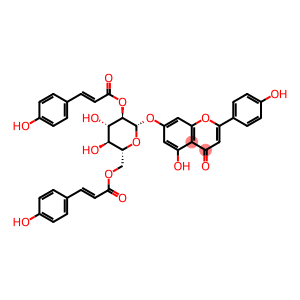 Apigenin 7-O-(2'',6''-di-O-E-p-coumaroyl)glucoside