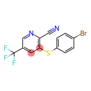 2-Pyridinecarbonitrile, 3-[(4-bromophenyl)thio]-5-(trifluoromethyl)-