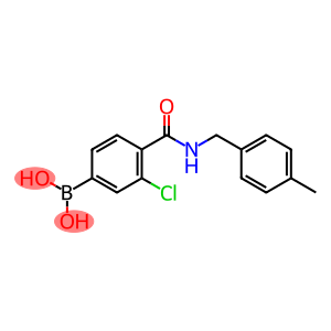 3-chloro-4-(4-methylbenzylcarbamoyl)phenylboronic acid