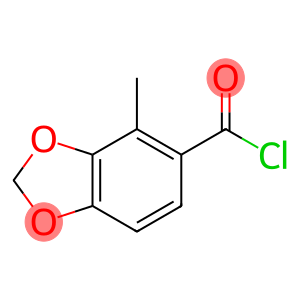 1,3-Benzodioxole-5-carbonylchloride,4-methyl-(9CI)