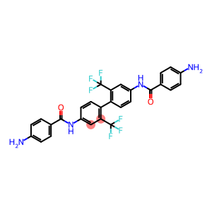 N,N'-(2,2'-双(三氟甲基)-[1,1'-二联苯基]-4,4'-二基)双(4-氨基苯甲酰胺)