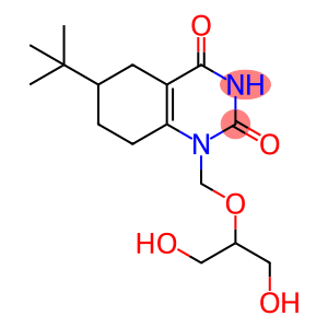 1-N-(1,3-dihydroxy-2-propoxymethyl)-6-(tert-butyl)-5,6,7,8-tetrahydro-2,4-quinazolinedione