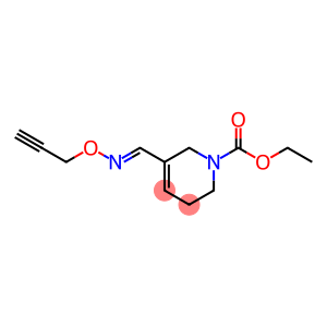 1(2H)-Pyridinecarboxylic acid, 3,6-dihydro-5-((2-propynyloxyimino)meth yl)-, ethyl ester, (E)-