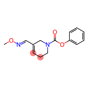 1(2H)-Pyridinecarboxylic acid, 3,6-dihydro-5-((methoxyimino)methyl)-,  phenyl ester, (E)-