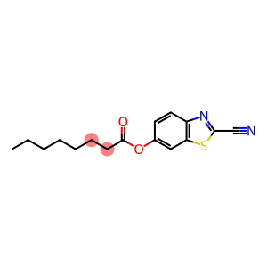 Octanoic acid, 2-cyano-6-benzothiazolyl ester