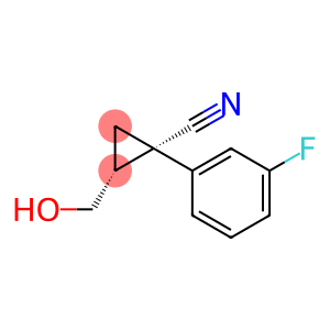 Cyclopropanecarbonitrile, 1-(3-fluorophenyl)-2-(hydroxymethyl)-, (1S,2R)-