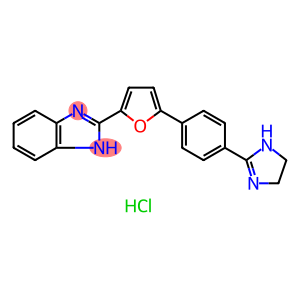 2-(5-(4-(4,5-Dihydro-1H-imidazol-2-yl)phenyl)furan-2-yl)-1H-benzo[d]imidazole dihydrochloride
