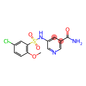 3-Pyridinecarboxamide, 5-[[(5-chloro-2-methoxyphenyl)sulfonyl]amino]-