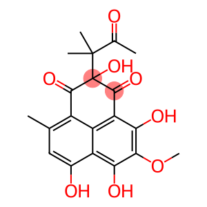 2-(1,1-Dimethyl-2-oxopropyl)-2,4,6,7-tetrahydroxy-5-methoxy-9-methyl-1H-phenalene-1,3(2H)-dione