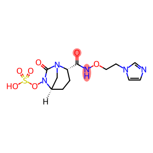 (2S,5R)-N-[2-(1H-imidazol-1-yl)ethoxy]-7-oxo-6-(sulfooxy)-1,6-diazabicyclo[3.2.1]octane-2-carboxamide