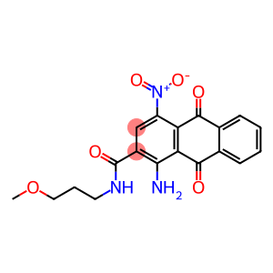 1-amino-9,10-dihydro-N-(3-methoxypropyl)-4-nitro-9,10-dioxoanthracene-2-carboxamide