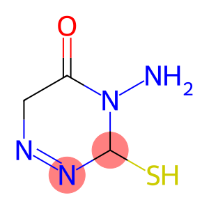 1,2,4-Triazin-5(4H)-one,4-amino-3,6-dihydro-3-mercapto-(9CI)