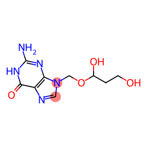 9-(1'-hydroxy-2'-(hydroxymethyl)ethoxy)methylguanine