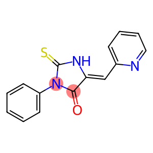 4-Imidazolidinone, 3-phenyl-5-(2-pyridinylmethylene)-2-thioxo-, (5Z)-