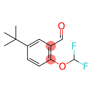 Benzaldehyde, 2-(difluoromethoxy)-5-(1,1-dimethylethyl)-