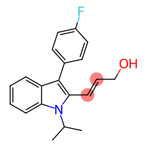 2-Propen-1-ol, 3-[3-(4-fluorophenyl)-1-(1-methylethyl)-1H-indol-2-yl]-, (2E)-