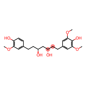 3,5-Heptanediol, 1-(4-hydroxy-3,5-dimethoxyphenyl)-7-(4-hydroxy-3-methoxyphenyl)-, [S-(R*,R*)]- (9CI)