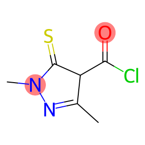 1H-Pyrazole-4-carbonyl chloride, 4,5-dihydro-1,3-dimethyl-5-thioxo-