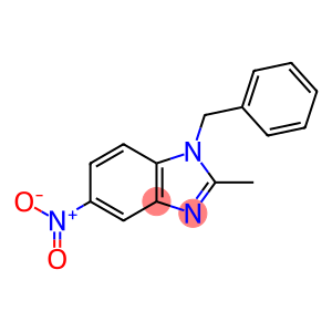 1H-Benzimidazole, 2-methyl-5-nitro-1-(phenylmethyl)-