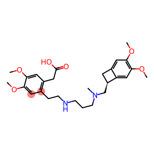 {2-[2-({3-[{[(7S)-3,4-dimethoxybicyclo[4.2.0]octa-4,3,5-trien-7-yl]methyl}(methyl)-amino]propyl}amino)ethyl]-4,5-dimethoxyphenyl}acetic acid