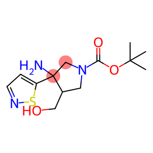 tert-butyl3-amino-4-(hydroxymethyl)-3-(isothiazol-5-yl)pyrrolidine-1-carboxylate