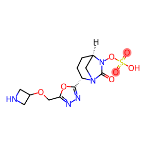 (1R,2S,5R)-2-[5-[(3-Azetidinyloxy)methyl]-1,3,4-oxadiazol-2-yl]-7-oxo-1,6-diazabicyclo[3.2.1]oct-6-yl hydrogen sulfate