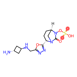 (1R,2S,5R)-2-[5-[[(trans-3-Aminocyclobutyl)amino]methyl]-1,3,4-oxadiazol-2-yl]-7-oxo-1,6-diazabicyclo[3.2.1]oct-6-yl hydrogen sulfate