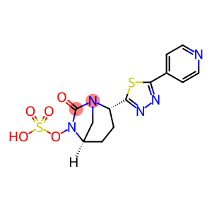 (1R,2S,5R)-7-OXO-2-[5-(4-PYRIDINYL)-1,3,4-THIADI AZOL-2-YL]-1,6-DIAZABICYCLO[3.2.1]OCT-6-YL HYDROGEN