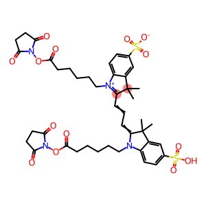 Cy3-bifunctional dye zwitterion