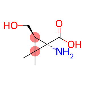 Cyclopropanecarboxylic acid, 1-amino-3-(hydroxymethyl)-2,2-dimethyl-, cis- (9CI)