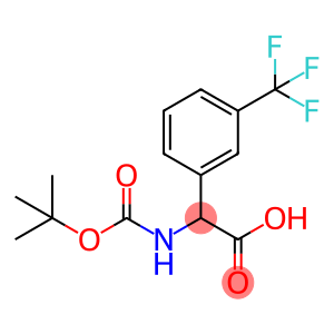 Benzeneacetic acid, α-[[(1,1-dimethylethoxy)carbonyl]amino]-3-(trifluoromethyl)-