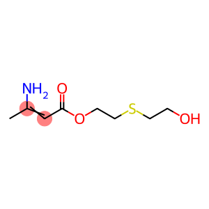 3-Amino-2-butenoic acid 2-(2-hydroxyethylthio)ethyl ester