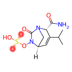 (1R,2S,5R)-2-(Aminocarbonyl)-3-(1-methylethyl)-7-oxo-1,6-diazabicyclo[3.2.1]oct-3-en-6-yl hydrogen sulfate