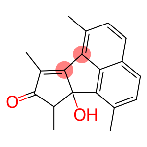 8H-Cyclopent[a]acenaphthylen-8-one, 6b,7-dihydro-6b-hydroxy-1,6,7,9-tetramethyl-