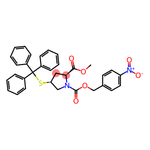 1,2-Pyrrolidinedicarboxylic acid, 4-[(triphenylmethyl)thio]-, 2-methyl 1-[(4-nitrophenyl)methyl] ester, (2S,4S)-