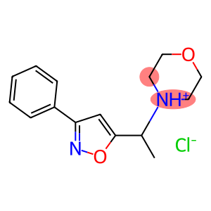 Morpholine,4-[1-(3-phenyl-5-isoxazolyl)ethyl]-, hydrochloride (1:1)